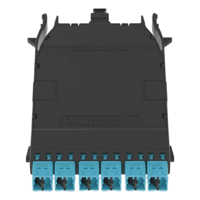 FHCZO-12-10U - Cassette de Fibra Óptica / 12 Fibras OM4 / MPO a 6 LC Duplex / Polaridad Universal / 0.5 dB IL