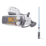 UM385/KIT5101 - Kit de radio marina VHF / 156-163 MHz / Antena 2.4 m (7.9 ft) / 25 W / IPX4 / GPS integrado