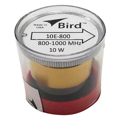 10E-800 - Elemento de 10 Watt en Línea 7/8" para Wattmetro BIRD 43 en Rango de Frecuencia de 800 a 1000 MHz.