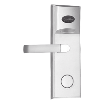 LOCKPRO-1HI - Cerradura Electrónica para Hotel / MIFARE 13.56 MHz / Acero Inoxidable / 224 Eventos / 4 Baterías AA / 90 Tarjetas / 0.78 x 0.26 x 0.09 ft