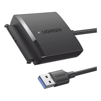 60561 - Adaptador USB 3.0 a SATA III / 5 Gbps / UASP y TRIM / HDD y SSD 2.5" y 3.5" / Hasta 12 TB / Cable 50 cm
