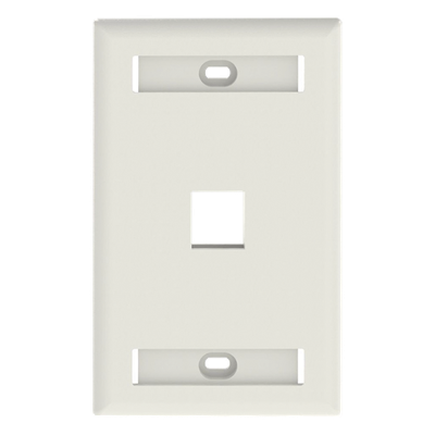 NK1FIWY - Placa de Pared Vertical / 1 Puerto Keystone / 69.8 x 114.3 mm / Blanco Mate