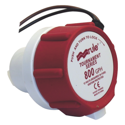46DR - Bomba de reemplazo / 800 GPH (3028 LPH) / 12V DC / 5A fusible / 0.34 kg