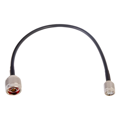 SN-58U-TNC-30 - Jumper Coaxial / 30 cm (0.98 ft) / RG-58U / N Macho a TNC Macho / 50 Ω / 9.84 dB@450 MHz