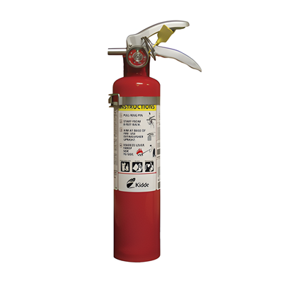 PRO2.5MP-1 - Extintor desechable / Polvo químico seco multipropósito / Clase A-B-C / 2.5 lb / Alcance 3 a 4.6 m / UL-DOT-USCG