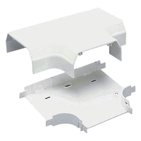 T70TIW - Accesorio en T para Canaleta / PVC Rígido / UL94V-0 / Radio de Curvatura 1 in / TIA/EIA / Aplicaciones Múltiples