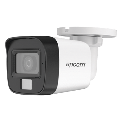 B3K-TURBO-DL - Cámara Bala TURBOHD / 3K 5 Megapixel / Gran Angular 104.9° / Dual Light 30 m (98.4 ft) IR + 20 m (65.6 ft) Luz Blanca / IP67 / Audio Integrado / 4 Tecnologías