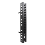 LPCV-24-URL - Organizador de Cable Vertical / 24 UR / Acero Sólido / Capacidad 260 Cables Cat5 / Tapa Protectora / Compatible Serie EIRL