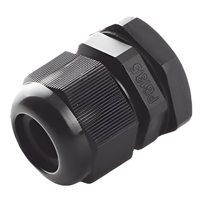 TXG-PG-13.5BK - Conector Tipo Glándula / Cable 6-12 mm / Rosca 20.2 mm (51/64') / Plástico Negro / Uso Industrial