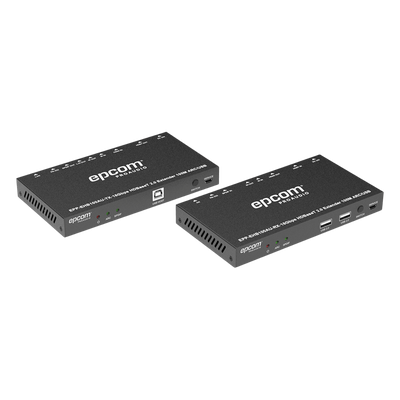 EPP-EHB100AU - Extensor HDMI HDBaseT / 4K2K@60Hz / HDR 4:4:4 / 18 Gbps / Alcance 100 m (328 ft) / USB KVM / IR Bidireccional / PoC / HDCP 2.2