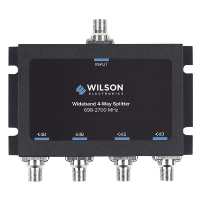 850-036 - Divisor de Potencia de 4 Vías / 6 dB Pérdida por Puerto / 698-2700 MHz / Conectores F Hembra / 75 Ohm