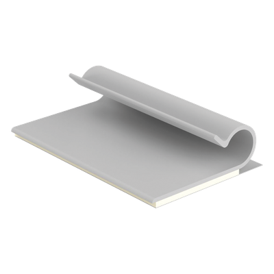 AJC25-A-C - Clip Adhesivo Tipo J / Cables hasta 6.4 mm (0.25') / Carga 0.263 kg / PVC Gris / Interior / Paquete 100 pz