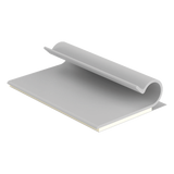 AJC25-A-C - Clip Adhesivo Tipo J / Cables hasta 6.4 mm (0.25') / Carga 0.263 kg / PVC Gris / Interior / Paquete 100 pz