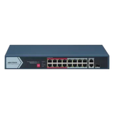 DS-3E0318P-E/M(C) - Hikvision DS-3E0318P-E/M(C) dispositivo de redes No administrado L2 Gigabit Ethernet (10/100/1000) Energía sobre Ethernet (PoE) 1U Negro