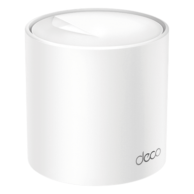 DECOX10 - Router MESH Wi-Fi 6 / AX1500 Mbps / Doble Banda / 2 Puertos Gigabit WAN/LAN / 2 Antenas Internas / App Deco