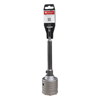 PST-C02-005 - Broca Pasamuros SDS / 50 mm de Diámetro / Extensión 220 mm / Triple Filo / Carburo de Cobalto / Acero Aleado