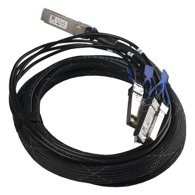 XQ+BC0003-XS+ - Mikrotik XQ+BC0003-XS+ Cable de fibra óptica e InfiniBand 3 m QSFP28 4x SFP28 Negro, Cromo