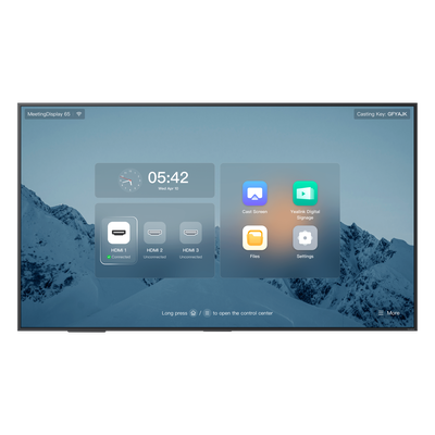 MD-65 - Pantalla Profesional / 65" / 4K UHD IPS / Wi-Fi 6 Dual Band / Bluetooth 5.1 / HDMI 2.0 x3 / Integración MTR