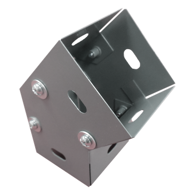 CH-DCH45100L - Codo Horizontal de Derivación / 45 Grados / 100 x 100 mm (4 x 4 pulg) / Acero al Carbón / Ducto CH-DC-100X100L