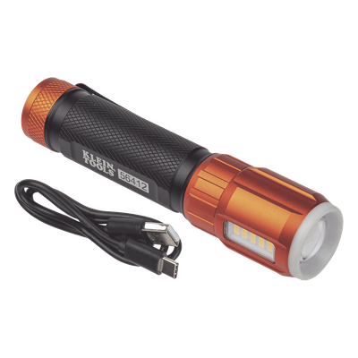 56412 - Linterna LED Recargable / 500 Lúmenes / Luz Frontal y Lateral / IP66 / Caídas 6 ft (1.8 m) / USB-C / Tapa Magnética