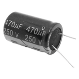 0470M0250V - Capacitor Electrolítico de Aluminio, Radial de 470 µFd, 250 Vcc, 105 °C, 25 x 40 mm.