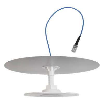 314-406 - Antena Omnidireccional de Bajo Perfil Ultra Delgada con Reflector para Máxima Ganancia de 7dBi. Cubre bandas de celular 5G, 4G, 3G y WiFi de 608 a 2700 MHz.