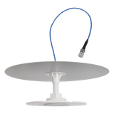 314-406 - Antena Omnidireccional de Bajo Perfil Ultra Delgada con Reflector para Máxima Ganancia de 7dBi. Cubre bandas de celular 5G, 4G, 3G y WiFi de 608 a 2700 MHz.