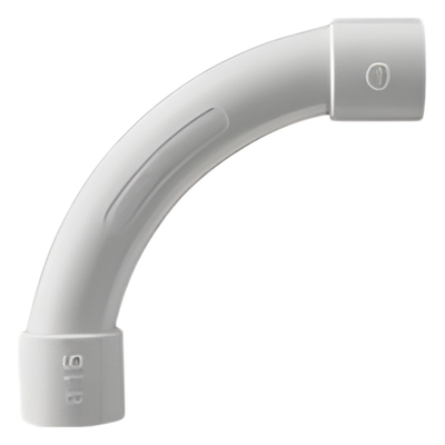 DX-40-116 - Curva de Radio Estrecho para Tubería Rígida / PVC Auto-extinguible Libre de Halógenos / 16 mm / Aplicaciones Eléctricas y Telecomunicaciones