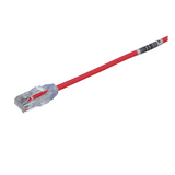 UTP28SP0.5MRD - Cable de Parcheo UTP / Cat6 / 28AWG Diámetro Reducido / 0.5 m (1.64 ft) / RJ45 / Rojo