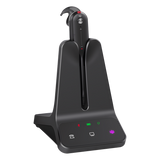 WH63-E2-TEAMS - Auricular Inalámbrico DECT / Alcance 185 m (606.9 ft) / Cancelación de Ruido Acoustic Shield / Multidispositivo PC y Teléfono IP / 8 Horas de Conversación
