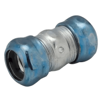 HUB-2925RT - Conector de Compresión Hermético / Acero Galvanizado / Pared Delgada 1 1/4" / 1.89" x 3.307" (48 x 83.99 mm) / Ambientes Húmedos