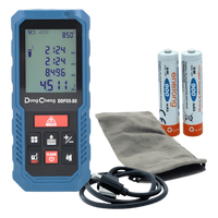 DDF05-80 - Medidor Láser de Distancia / Rango 0.1 – 80 m (328 ft) / Precisión ±(2 + 5×10⁻⁵d) mm / 8 Modos de Medición / Memoria 30 Registros / USB-C