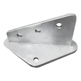 SLM-ANG-2G - Ancla Aleta / 3 Orificios de Sujeción / 2 Puntos de Fijación / 7/16 Pulgadas / Galvanizado en Caliente