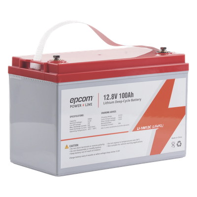 LI-100-12C - Batería de Litio Ciclo Profundo / 12.8 Vcc / 100 Ah / Descarga 50 A / -20°C a +60°C / 11 kg