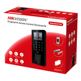 DS-KAS807 - Kit Terminal Control Acceso Biométrico / Huella Digital y QR / 2.4" LCD / 5000 Huellas + 5000 Tarjetas / IP65 / Wi-Fi + PoE / Cerradura Magnética 272 kg (600 lbs)