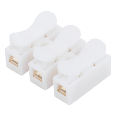 PCON3 - Conector Push / 3 Contactos / 250V 10A / -40°C a 100°C / Cables 0.5 a 3.5 mm² / Material Antiflama