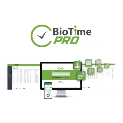 ZKBTPBPR - Software de Gestión de Asistencia / Centralizado Multi-Sucursal / 300 Dispositivos / 30,000 Empleados / Nube Privada / App Móvil GPS