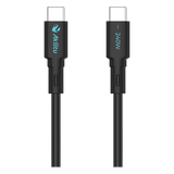 AK-PAC24SM-S - Cable de Carga USB-C a C / 240W / GaN / 480 Mbps / 1 m (3.28 ft) / Magnético / Silicona Médica / Aluminio Anodizado