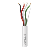 2115-1101/1000 - Bobina de 305 Metros (1000 Pies) / Cable de Cobre / 4 x 18 AWG / Riser / Color Blanco / Para Aplicaciones de Alarmas de Intrusión/Control de Acceso/ Automatización / Interfonos y Tv Porteros