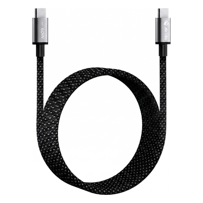 AK-PAC6B-N-1.5M - Cable de Carga USB-C a C / 1.5 m (4.92 ft) / Tecnología GaN / Carga Rápida 240W / Transferencia 480 Mbps / Silicona Médica / Aluminio Anodizado