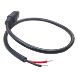 DC-CORD-B - Cable Pigtail DC / Conector Macho 5.5 x 2.1 mm / 30 cm (11.8 in) / Calibre 22AWG / Polarizado / 12 VCC