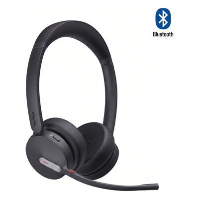 BH70-DUAL-TEAMS-USB-C/A - Diadema Bluetooth / Cancelación de Ruido con 3 Micrófonos / Bluetooth 5.3 / Alcance 50 m (164 ft) / Batería 35 Horas / Certificación Microsoft Teams