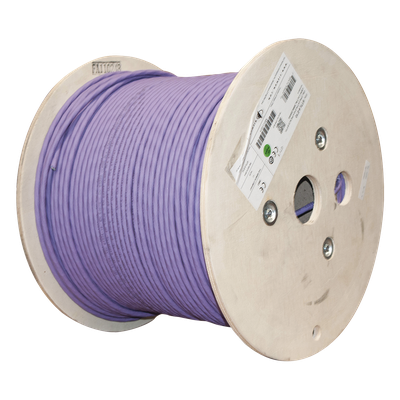 9T7L4-E10 - Cable S/FTP / Cat 7A / 4 Pares / 305 m (1000 ft) / Blindaje Doble / LS0H / 75°C / PoE