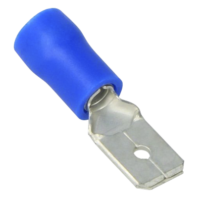 AE51201 - Terminal Macho Aislada / 16 - 14 AWG / Azul / Paquete 25 Piezas / 21.2 x 10.3 x 6.2 mm