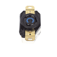 HUB-HBL-2620 - Receptáculo Industrial de Media Vuelta / 30 A / 250 V CA / 2 Polos 3 Hilos / NEMA L6-30R / IP20 / Montaje a Pared