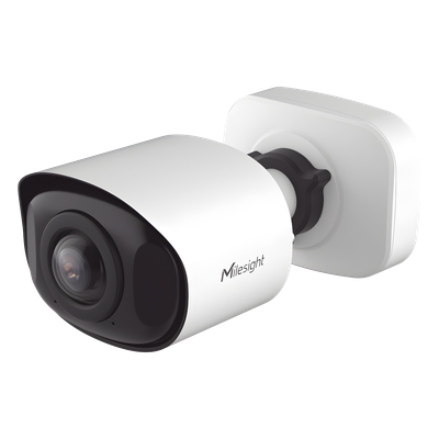 MS-C8165-PE - Cámara Bullet Mini Panorámica 180° AI / 4K UHD / Super WDR 120dB / Micrófono Integrado / IP67-IK10 / PoE / 1TB / Analítica IA 8 Modos