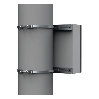 EPF0500 - Kit de Fijación para Postes / Acero Galvanizado / Carga Máxima 900 N / Diámetro Poste 80-250 mm (3.15-9.84 in) / 2 Perfiles / Largo 496 mm (16.27 ft)