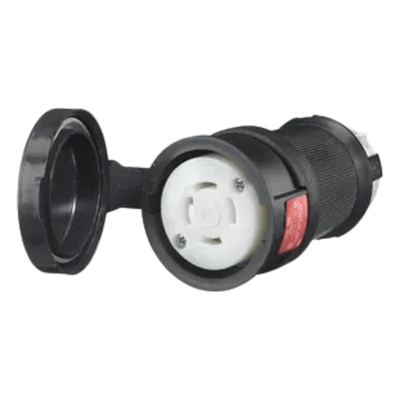 HUB-HBL-2733-SW - Conector Hembra con Bloqueo de Media Vuelta / 30 A / 480 V CA / 3 Polos Trifásico / NEMA L16-30R / IP66 / -40°C a 75°C / 0.350-1.150 pulg (0.029-0.096 ft)