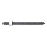 EQAC-24-300 - Espárrago Químico / Acero Galvanizado / M24 / 300 mm / Longitud Roscada 210 mm / Clase 5.8