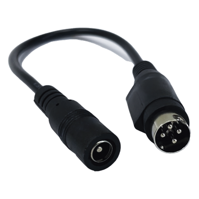 CHDCM4P - Adaptador DC / Jack Hembra 5.5x2.1mm a Minidin 4 Pines Macho / 168mm / DVR y NVR